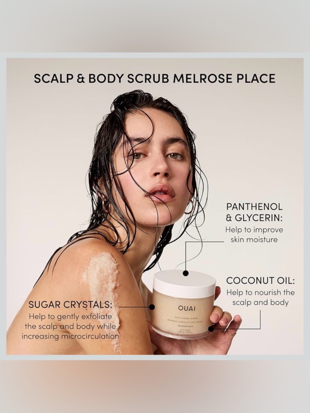 NIB: OUAI Scrub It All A-Ouai Set Detox Shampoo & Body Scrub Kit - Picture 4 of 13